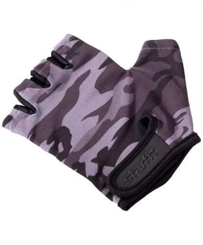 Перчатки для фитнеса STARFIT SU-126, серый (M)