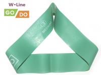 Эспандер-петля GO DO W-Line (3). Цвет: зелёный. Длина в сложенном виде 30,5 см. Ширина 5 см.