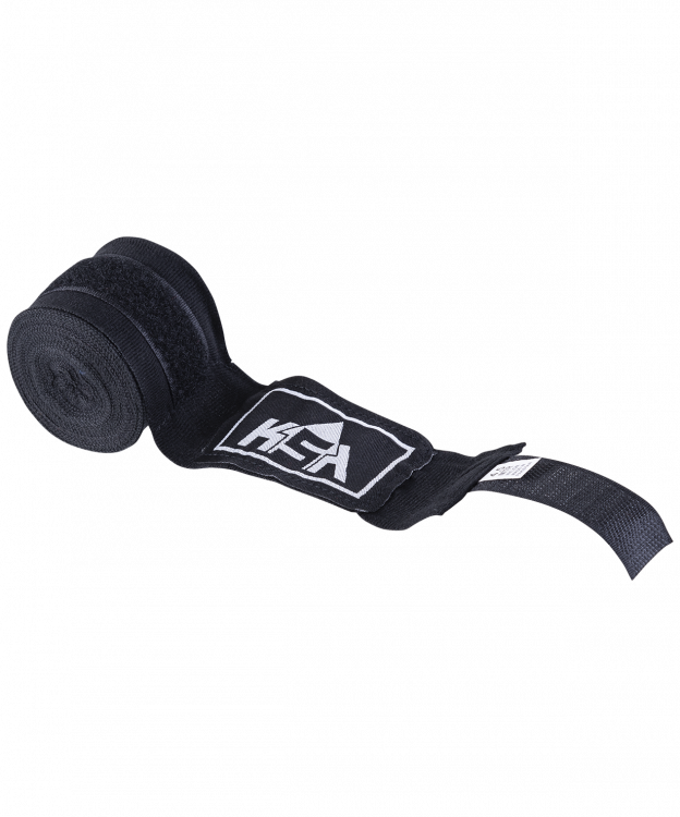Бинт боксерский KSA Hunter Black,  хлопок/пэ, 2.5 м