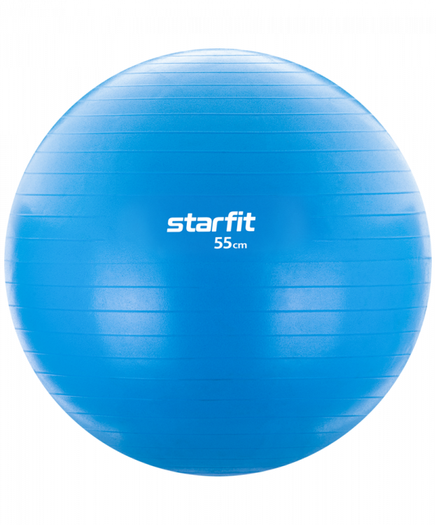 Фитбол STARFIT GB-104 55 см, 900 гр, без насоса, голубой (антивзрыв)