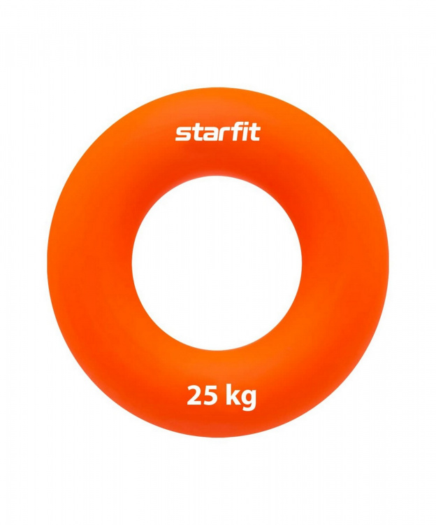 Эспандер кистевой STARFIT ES-404 кольцо, силикогель, d=8,8 см, 25 кг, оранжевый
