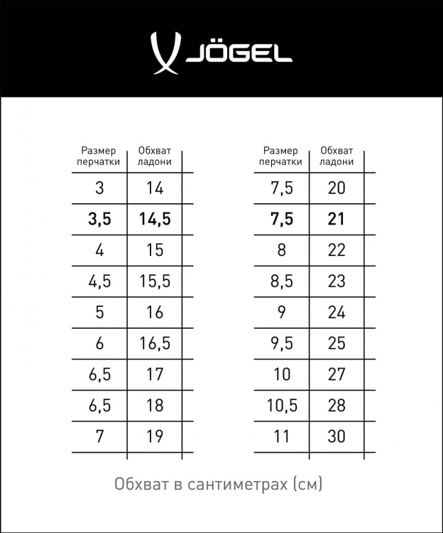 Перчатки вратарские Jogel ONE Wizard CL3 Flat, белый