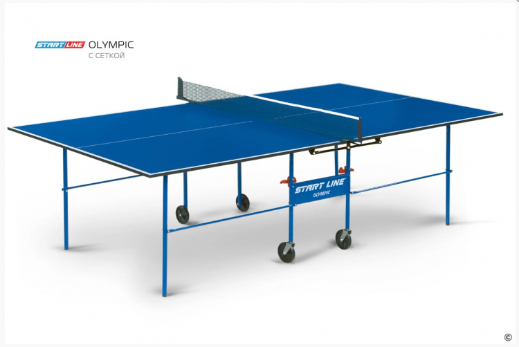 Стол теннисный Olympic с сеткой Синий