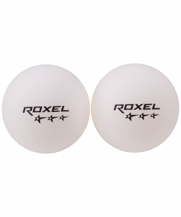 Мяч н/т Roxel 3* Prime, белый (6шт.)