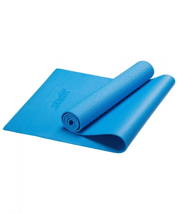 Коврик для йоги STARFIT FM-101 PVC 173x61x1,0 см, синий 1/12