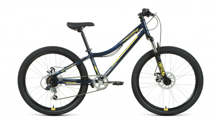 Велосипед 24" Forward Titan 24 2.0 D (черный/желтый, 12")
