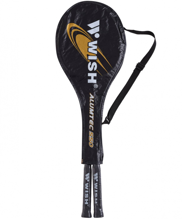 Набор для бадминтона WISH Alumtec 550 (2 ракетки), синий