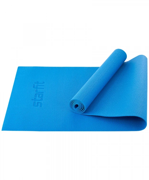 Коврик для йоги STARFIT FM-101 PVC 173x61x0,3 см, синий 1/20