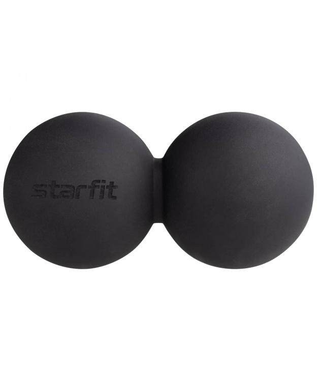 Мяч для МФР STARFIT RB-102 6 см, силикагель, двойной, черный